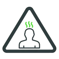 Advertencia de exposición térmica de personas · variante 0050