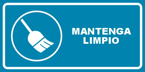 ADVERTENCIA MANTENGA LIMPIO