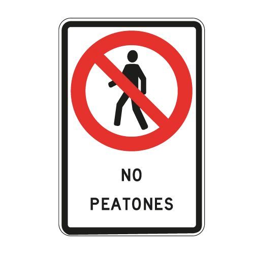 NO PEATONES RPO - 16