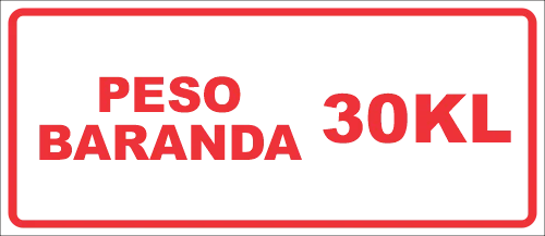 PESO BARANDA